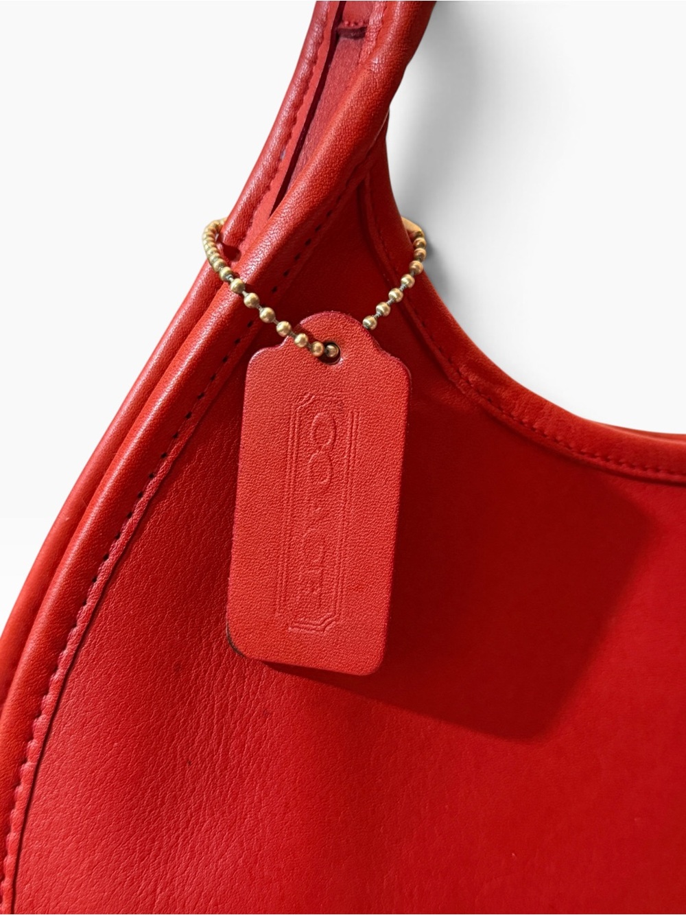 Vintage Coach Red Leather Mini Ergo Shoulder Bag 9027… - Gem